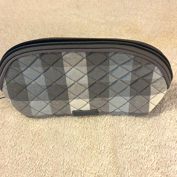 Vera Bradley Handbags - Neutral Buffalo Check Clamshell Cosmetic